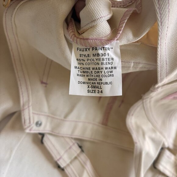 Women's Cream Overalls - Picture 7 of 8